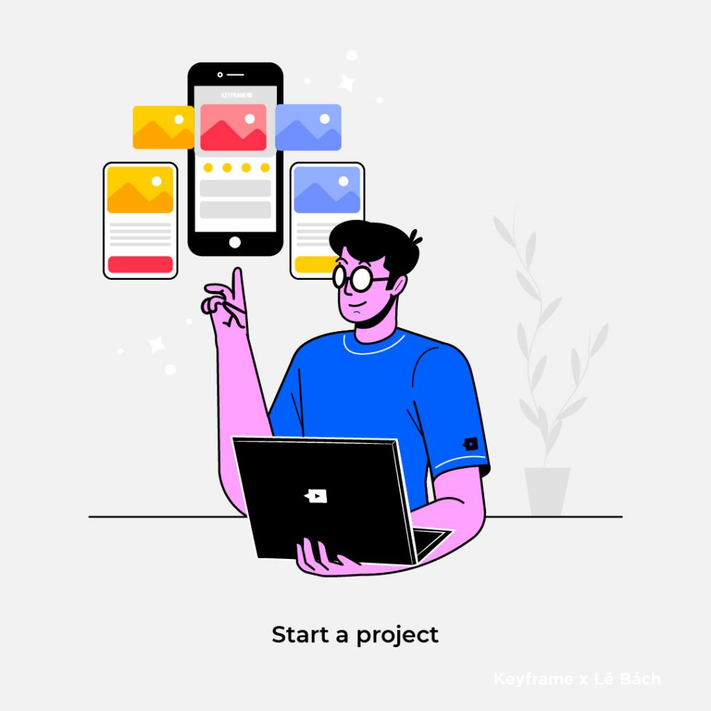 Học UI/UX: Start a project
